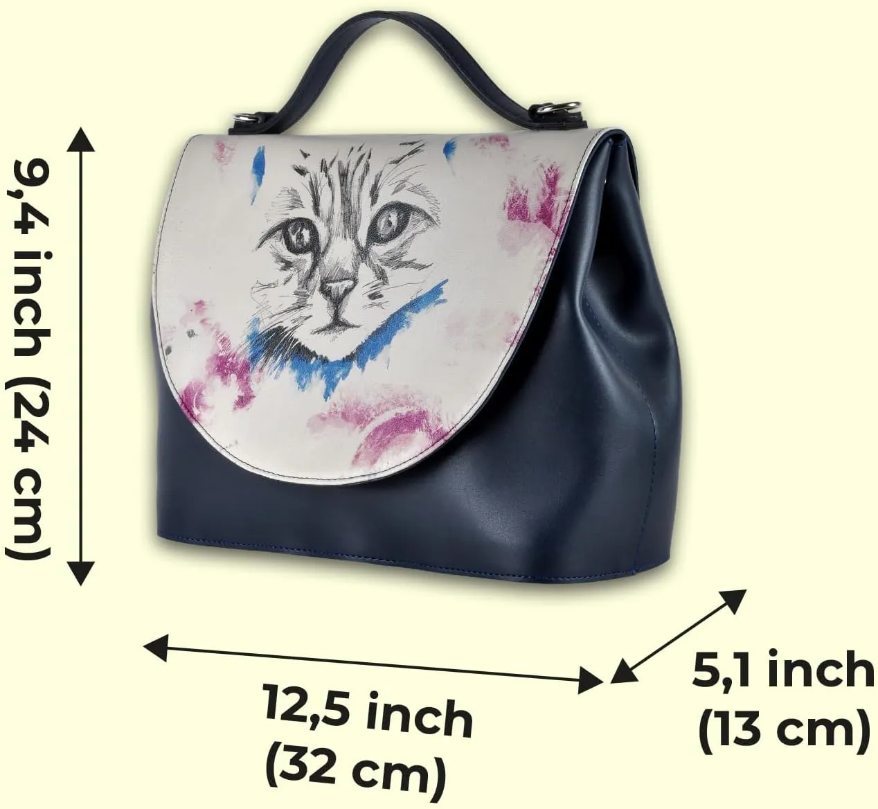 Vegan Leather Handbags for Women - Unique Design and Handmade Top-Handle Handbags