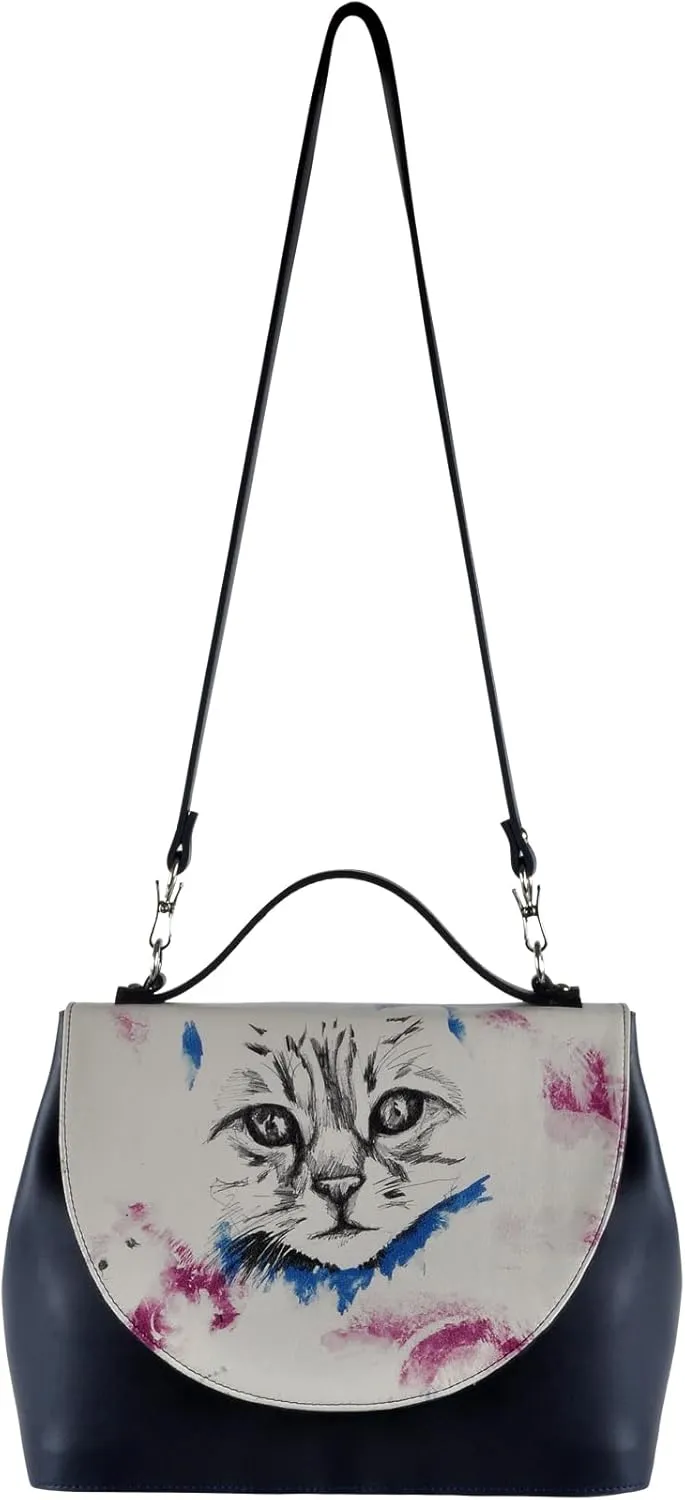 Vegan Leather Handbags for Women - Unique Design and Handmade Top-Handle Handbags
