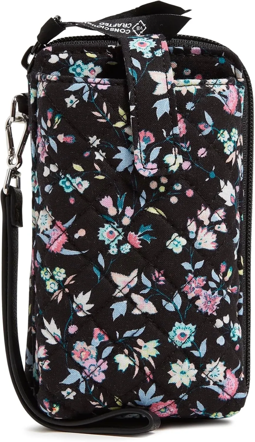 Vera Bradley Women's Cotton Smartphone Wristlet with RFID Protection