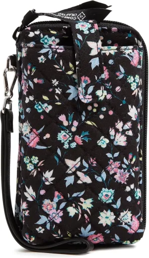 Vera Bradley Women's Cotton Smartphone Wristlet with RFID Protection