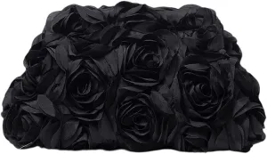 Verdusa Women's 3D Flower Clutch Evening Bag Floral Purses Party Prom Handbags