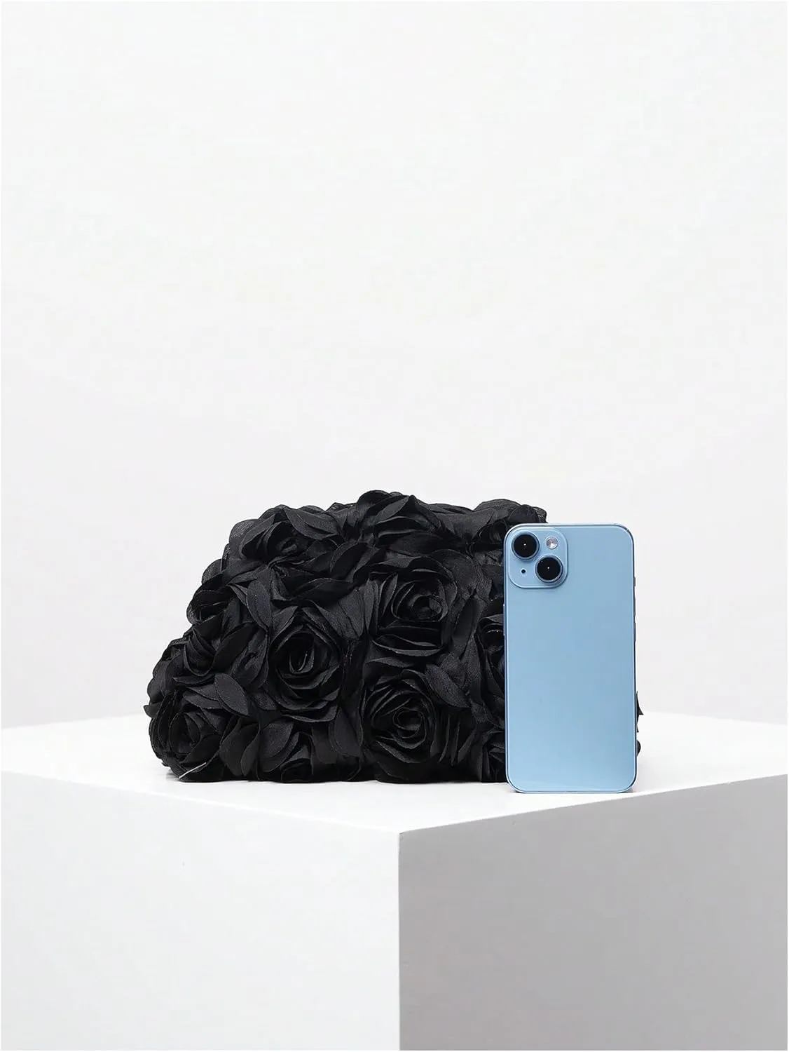 Verdusa Women's 3D Flower Clutch Evening Bag Floral Purses Party Prom Handbags