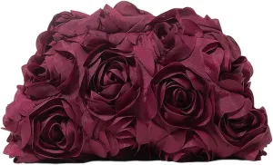 Verdusa Women's 3D Flower Clutch Evening Bag Floral Purses Party Prom Handbags