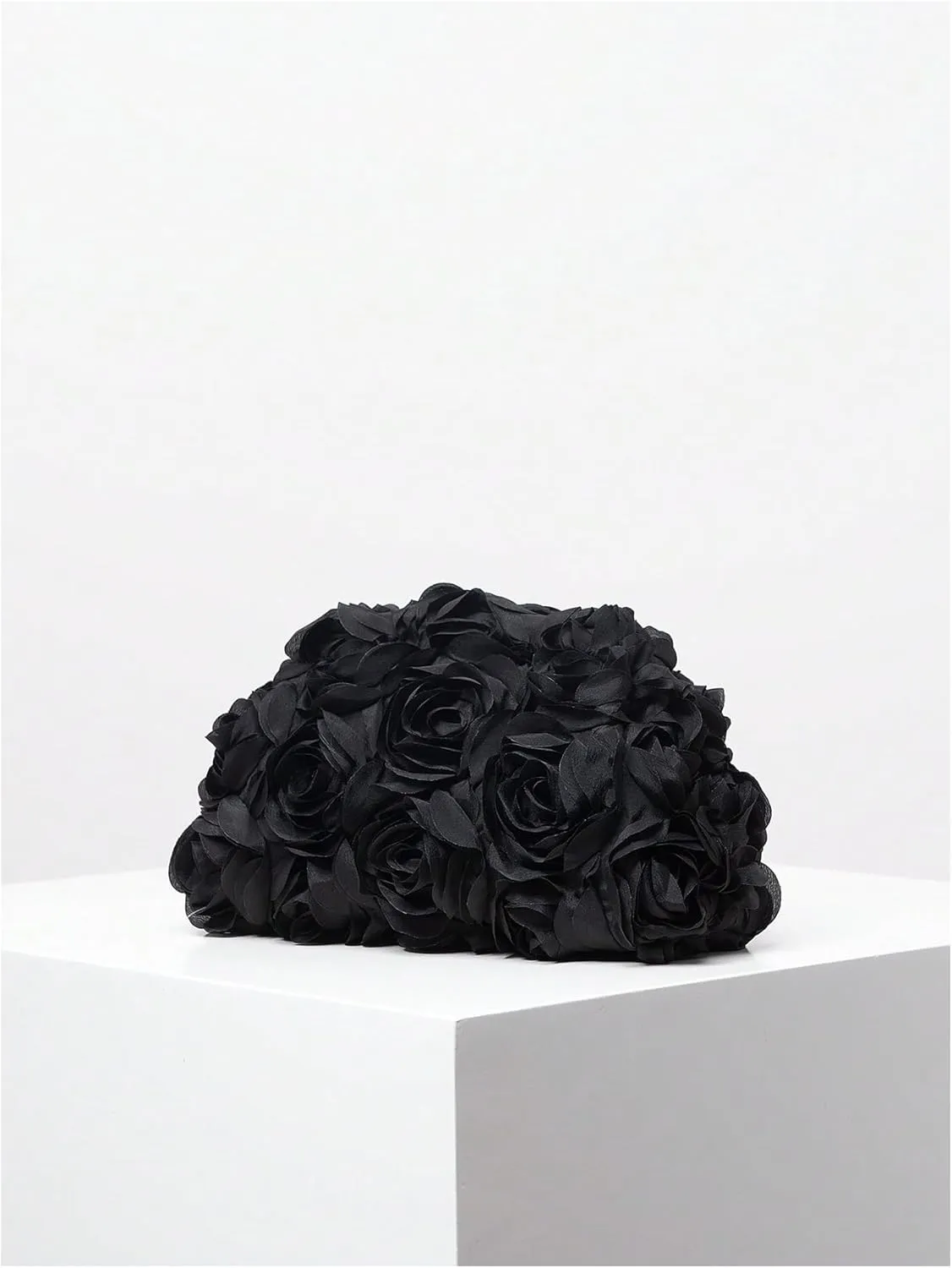Verdusa Women's 3D Flower Clutch Evening Bag Floral Purses Party Prom Handbags