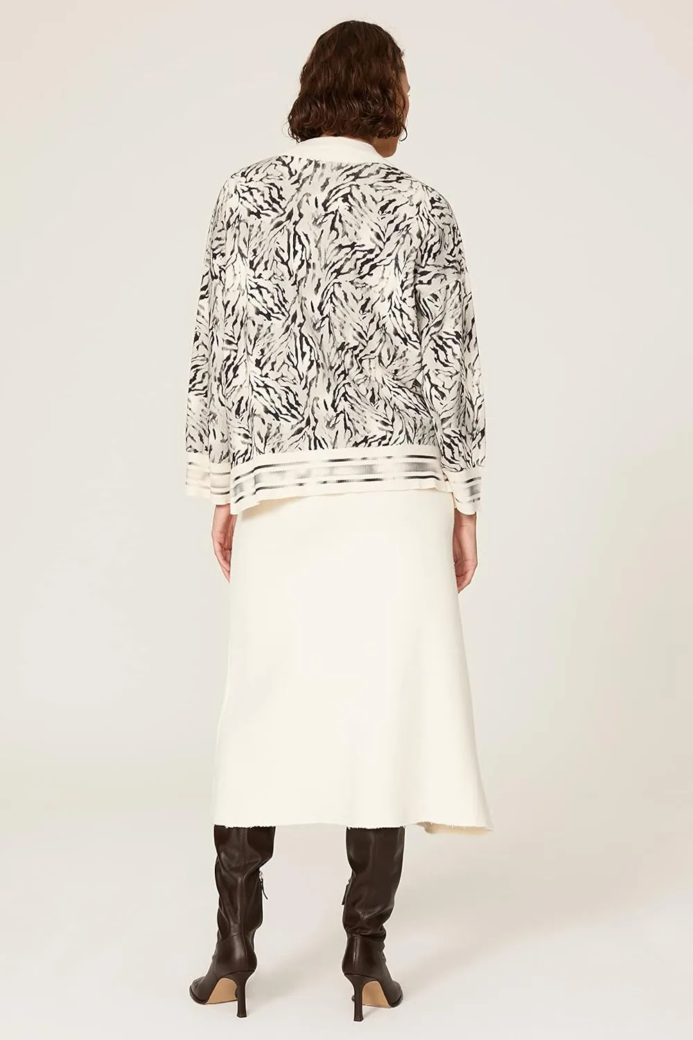 Victor Alfaro Collective Rent The Runway Pre-Loved Printed Mock Neck Sweater