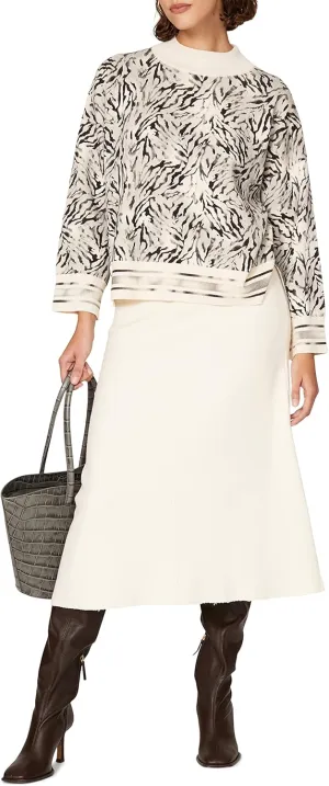 Victor Alfaro Collective Rent The Runway Pre-Loved Printed Mock Neck Sweater