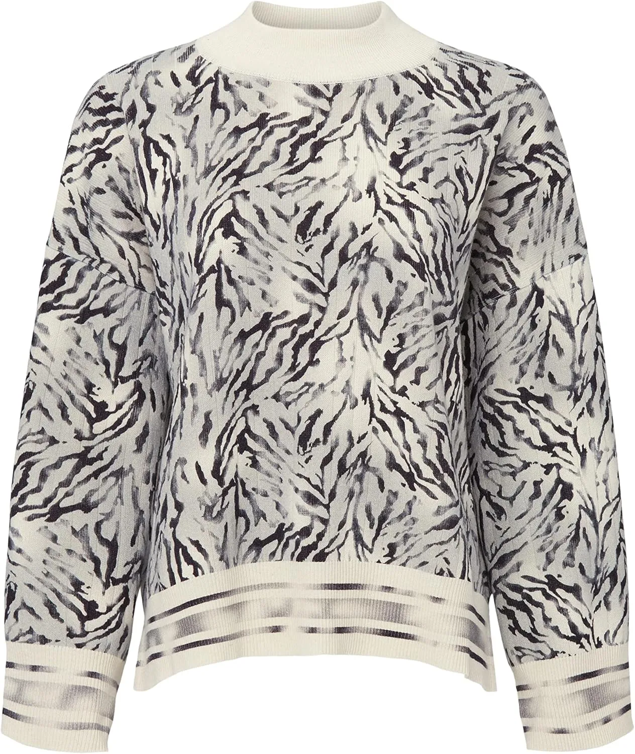 Victor Alfaro Collective Rent The Runway Pre-Loved Printed Mock Neck Sweater