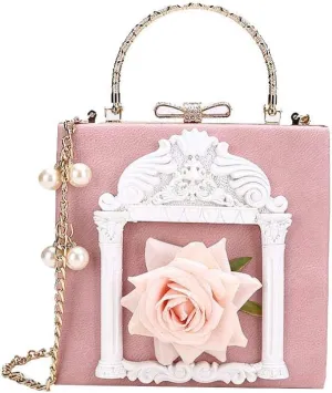 Victorian Handbag Gothic Purses Lolita Shoulder Bag for Women Vintage Clutch
