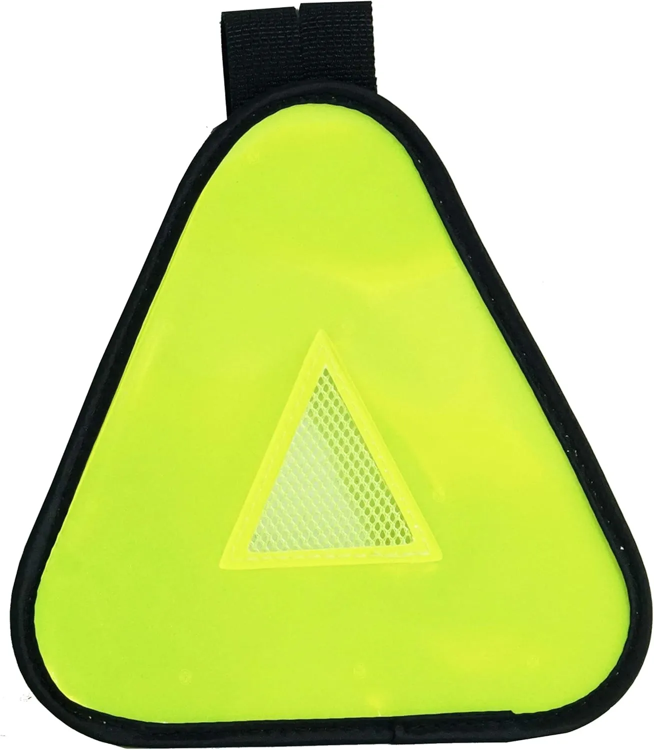 Vincita Reflective Yield Symbol with Velcro Strap - High Visibility for Safety at Night - Safety Reflector for Bike Rack, Backpack, Car Rack - Bicycle Reflective Accessories