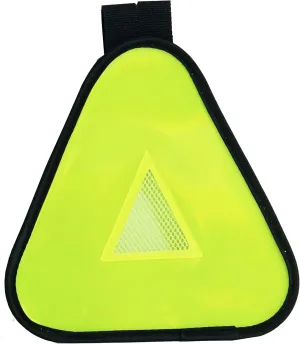Vincita Reflective Yield Symbol with Velcro Strap - High Visibility for Safety at Night - Safety Reflector for Bike Rack, Backpack, Car Rack - Bicycle Reflective Accessories