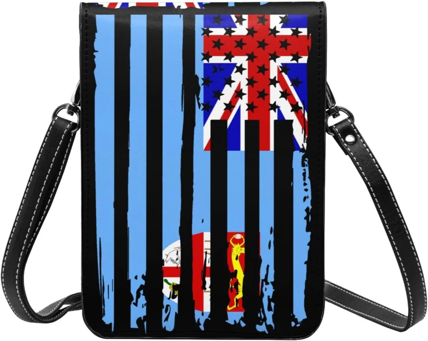 Vintage Iran Iranian America Flag Striped Patterns Small Crossbody Purse Cell Phone Bag for Women