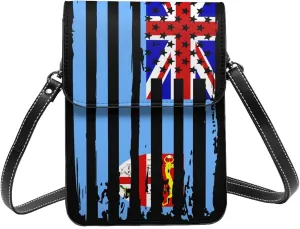 Vintage Iran Iranian America Flag Striped Patterns Small Crossbody Purse Cell Phone Bag for Women