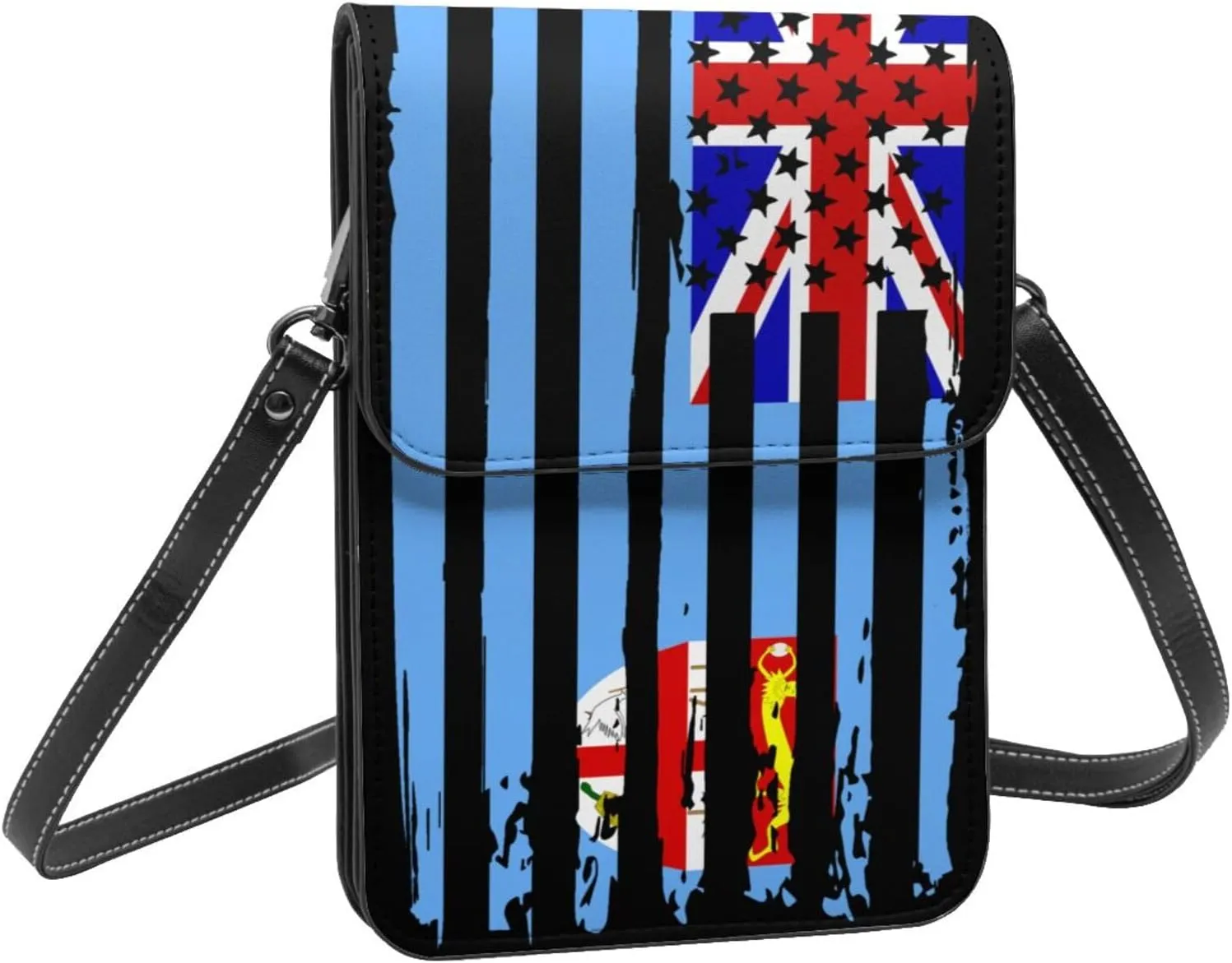 Vintage Iran Iranian America Flag Striped Patterns Small Crossbody Purse Cell Phone Bag for Women