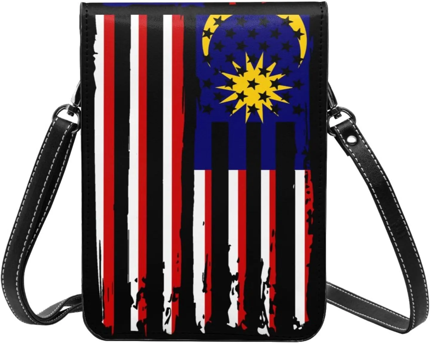 Vintage Niger Nigerien America Flag Striped Patterns Small Crossbody Purse Cell Phone Bag for Women