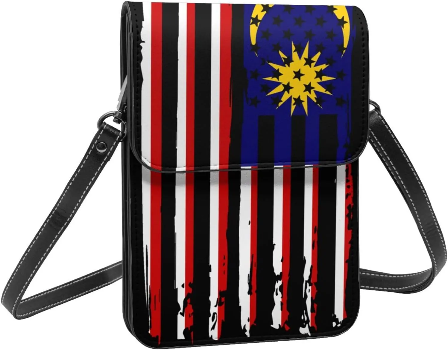 Vintage Niger Nigerien America Flag Striped Patterns Small Crossbody Purse Cell Phone Bag for Women