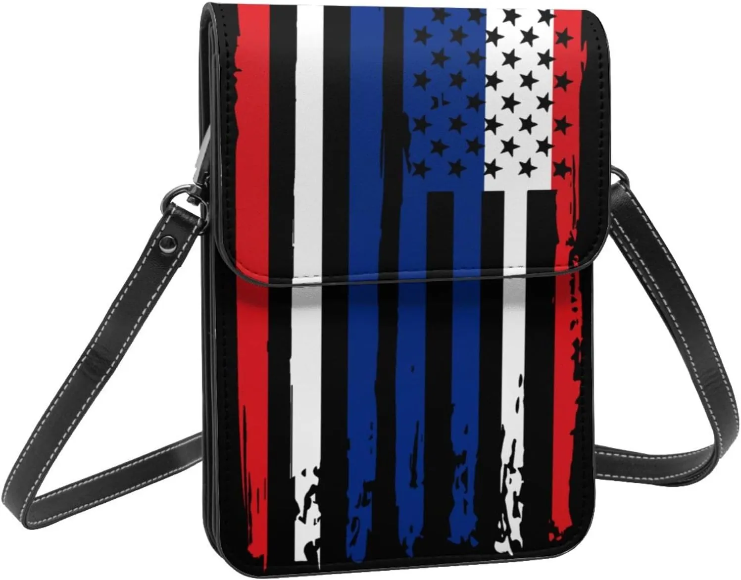 Vintage Tanzanian America Flag Striped Patterns Small Crossbody Purse Cell Phone Bag for Women
