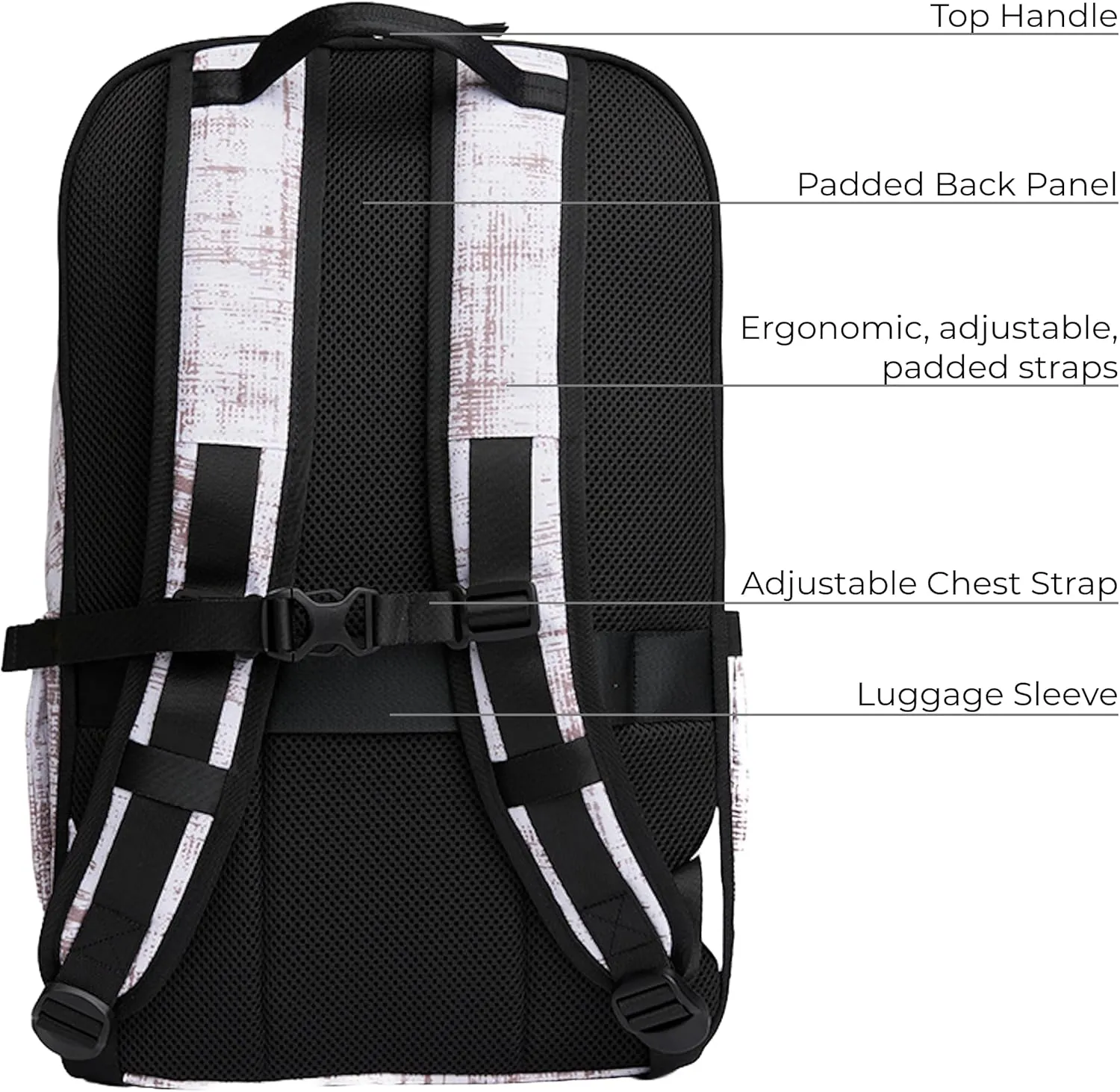 VOORAY 25L 2nd Avenue Backpack, Large - Travel, Gym & Sports Backpack - Pebble