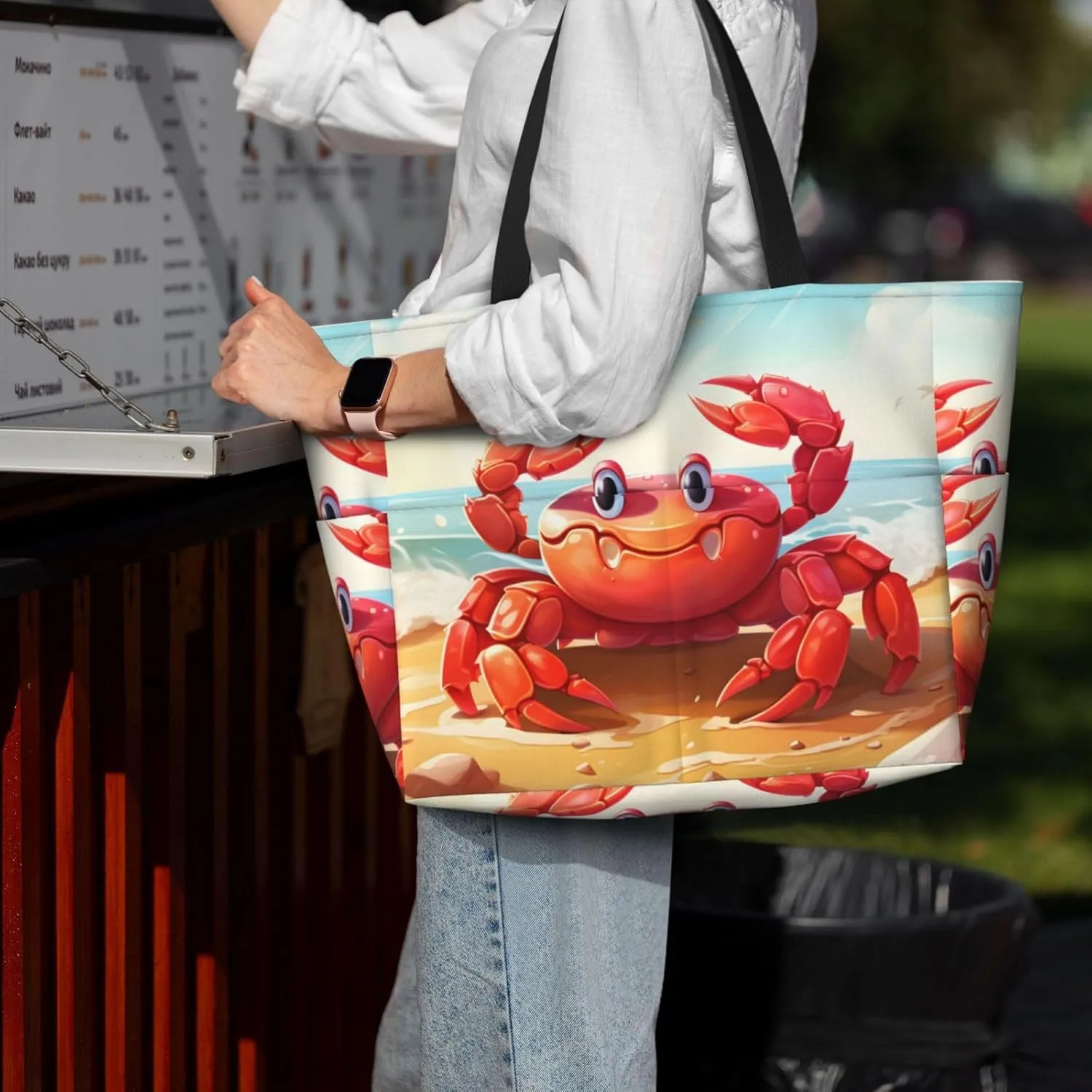 Waterproof Beach Bag for Women Sandproof Beach Tote Bag Large Capacity Swim Pool Bag Foldable Travel Duffel Bags