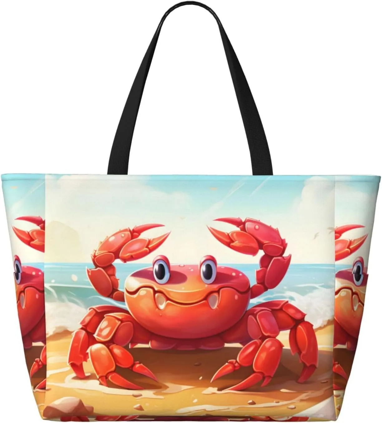 Waterproof Beach Bag for Women Sandproof Beach Tote Bag Large Capacity Swim Pool Bag Foldable Travel Duffel Bags