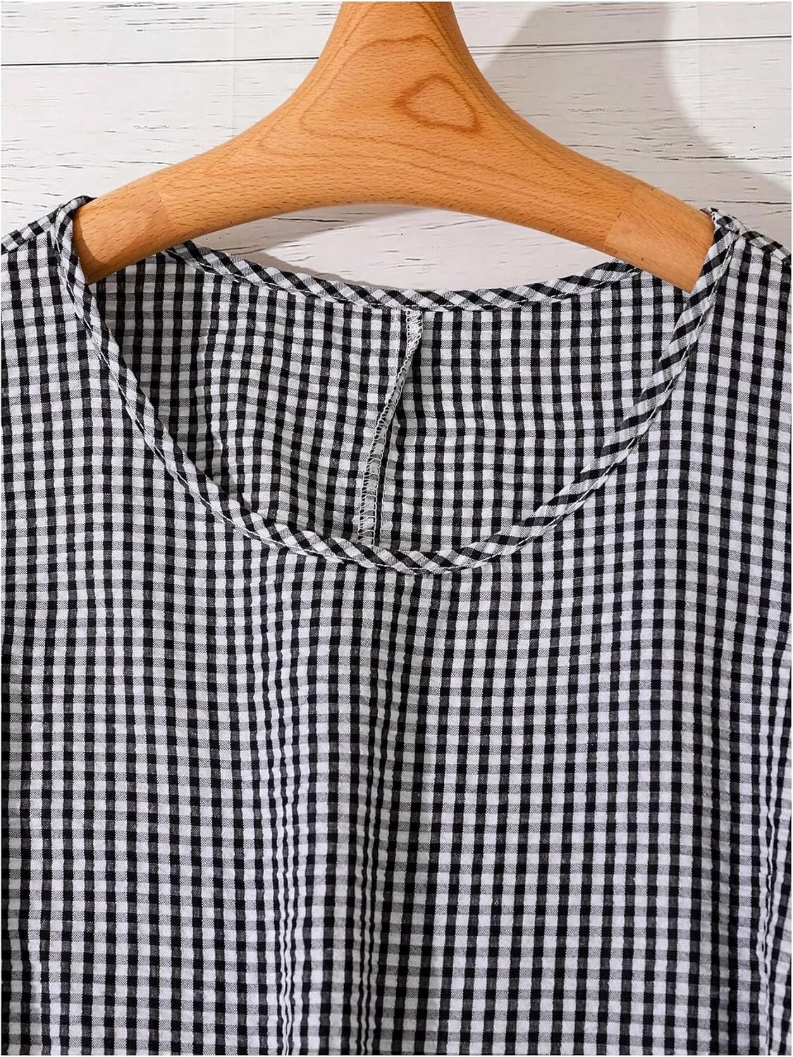 WDIRARA Women's Plus Size Plaid Ruffle Knee Length Dress 3D Floral A Line Tank Dresses