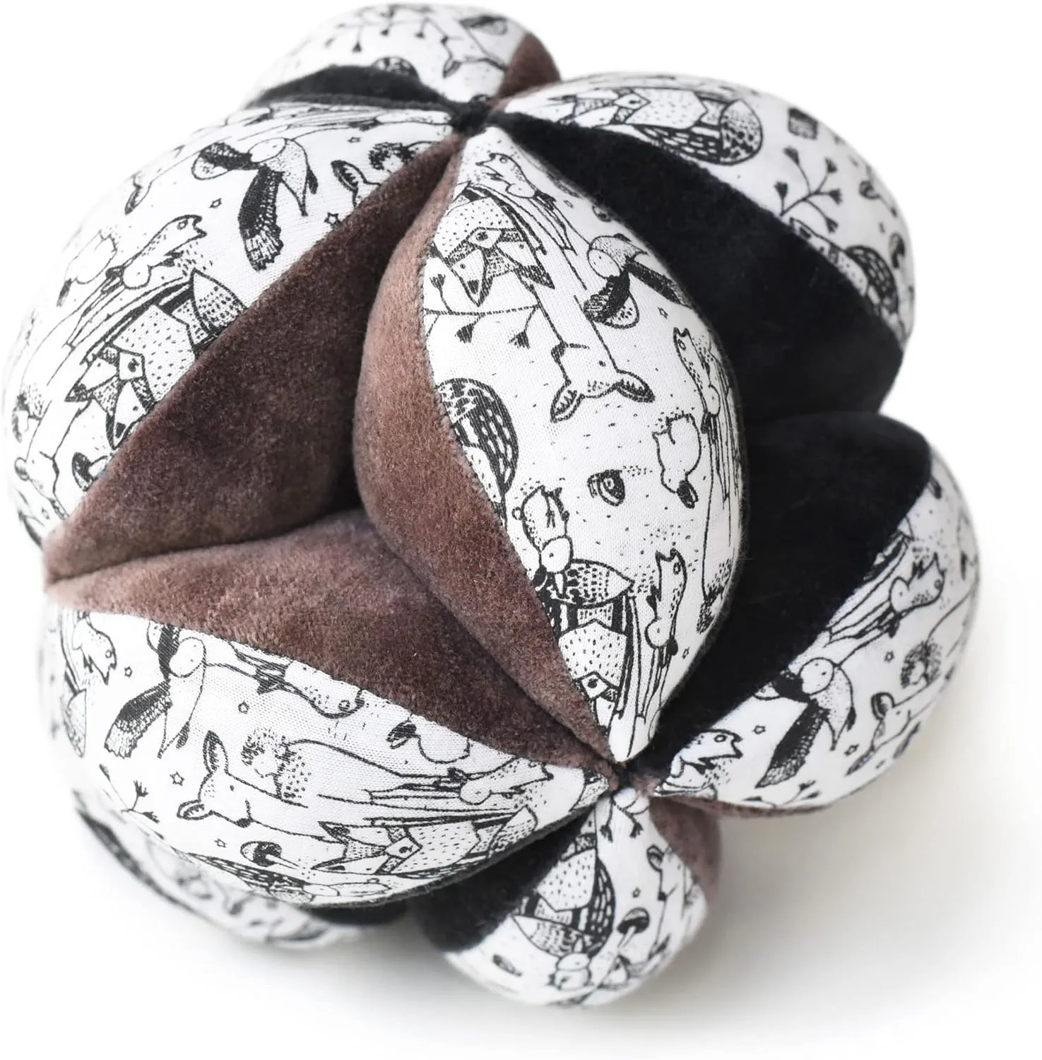 Wee Gallery Sensory Clutch Ball - Developmental Activity for Babies and Toddlers - Visual Stimulation, Motor Skills, Soft Interactive Sensory Toy for Infant Play