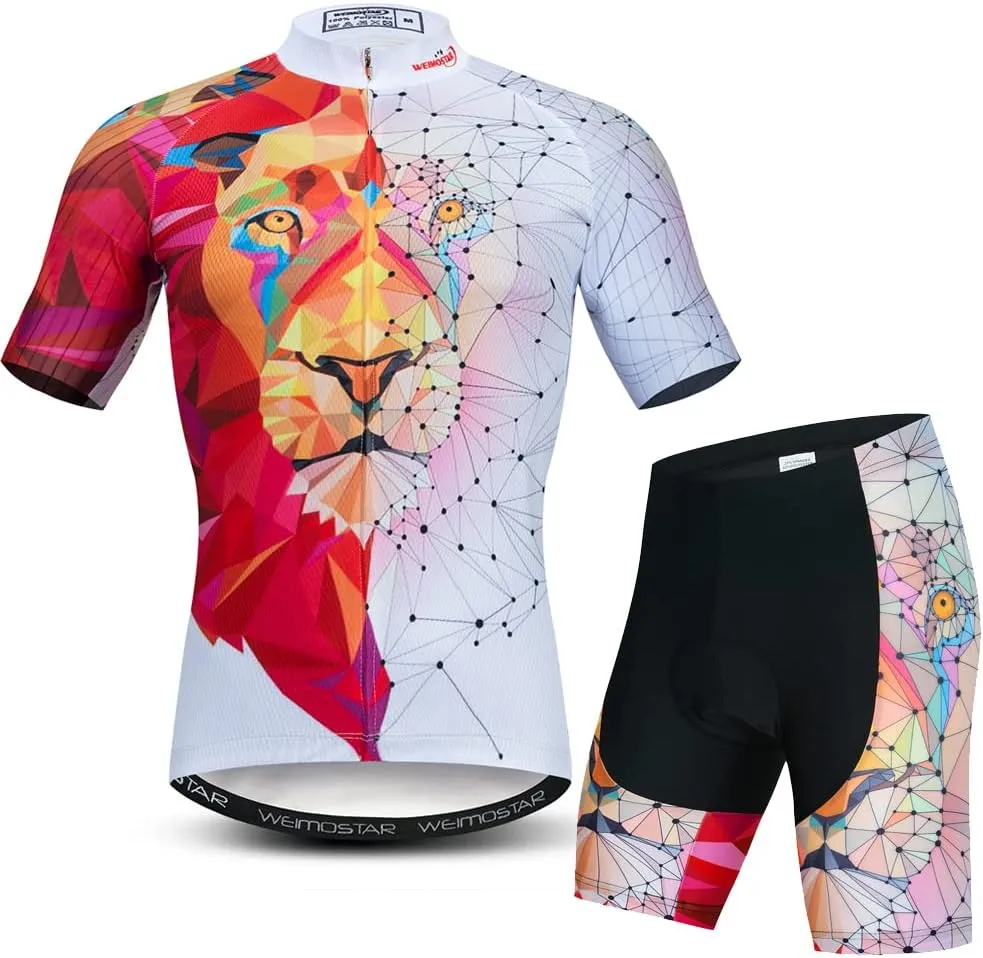 Weimostar Summer Men's Cycling Jersey Short Sleeve Mountain Bike Road Bicycle Shirt