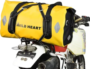 WILD HEART Waterproof Bag 55L 66L 77L Motorcycle Dry Duffel Bag for Travel,Motorcycling, Cycling,Hiking,Camping (66L, Yellow)