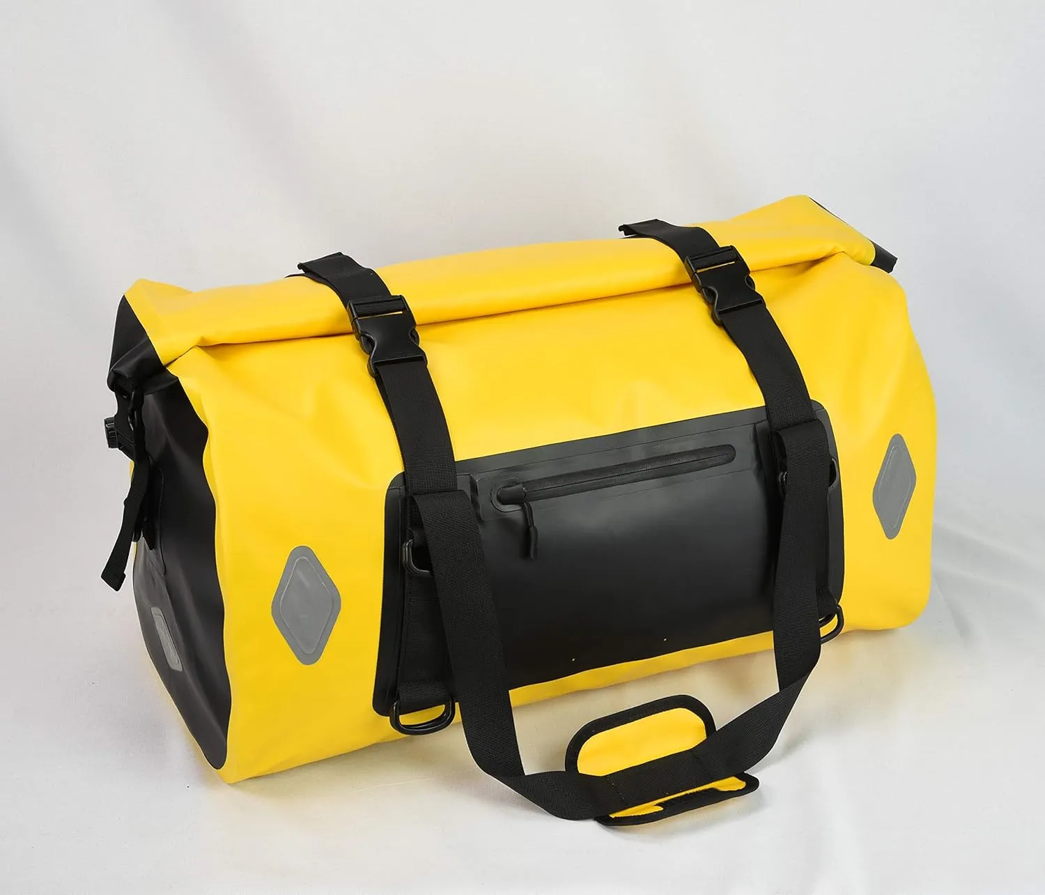 WILD HEART Waterproof Bag 55L 66L 77L Motorcycle Dry Duffel Bag for Travel,Motorcycling, Cycling,Hiking,Camping (66L, Yellow)