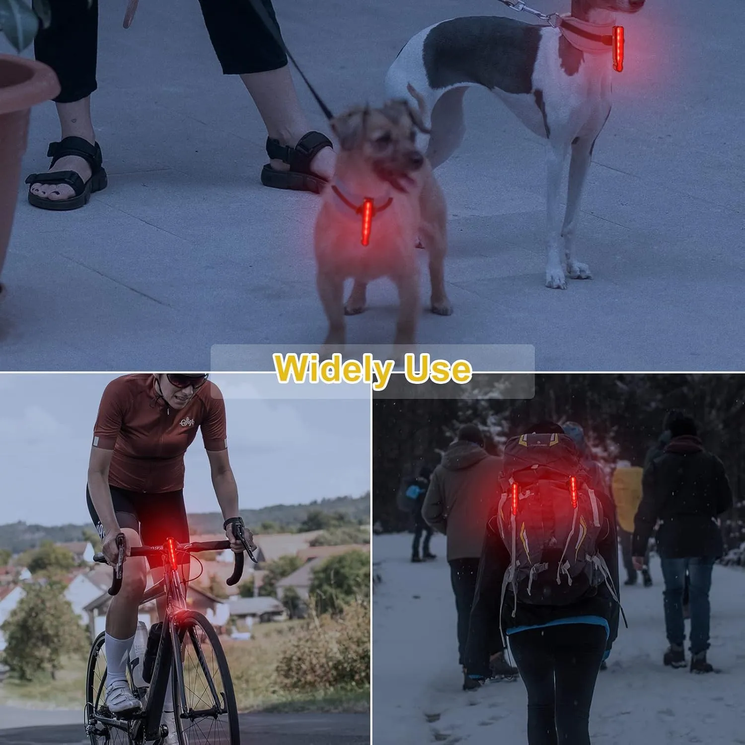 WINDFIRE Bike Tail Light Rechargeable, Red LED Rear Bike Lights, 6 Light Modes, Bicycle Laser Back Taillight Cycling Safety Warning Light, Bike Lights for Night Riding
