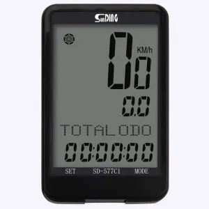 Wireless Speedometer Odometer with LCD Backlight Waterproof Bicycle Stopwatch Multi-Function Cycling Computer Outdoor