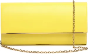 Women Evening Bag Vegan Leather Clutch Purse Shoulder Crossbody Envelope Bag for Party Wedding Prom Bridal