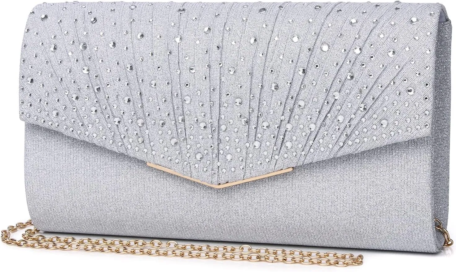 Women Evening Bags Glitter Sequins Clutch Purses for Women Shiny Envelope Handbag Formal Wedding Party Prom Purse