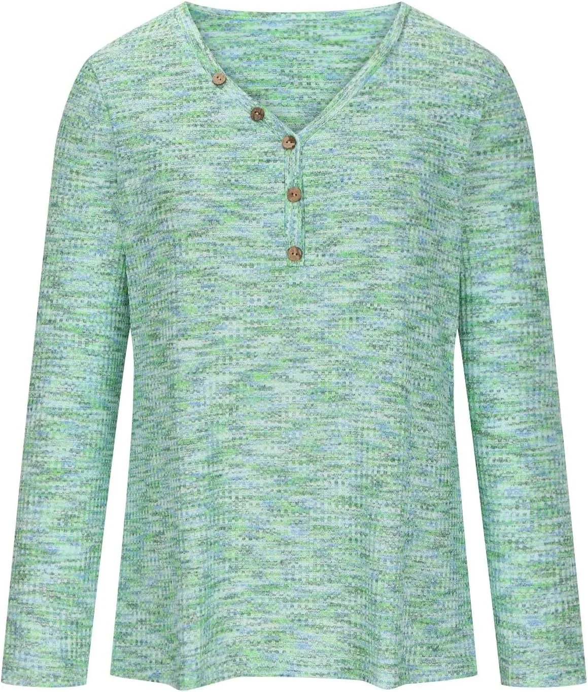 Women Long Sleeve Trendy 2025 Tunic Tops Blouse V Neck Lightweight Shirt Casual Comfortable Blouses