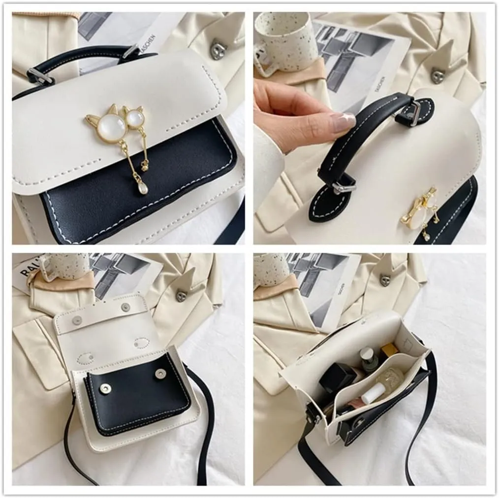 Women Messenger Bag Set Hand Stitching Sew Handle Shoulder Strap DIY Handmade Pearl Woven Bag Material
