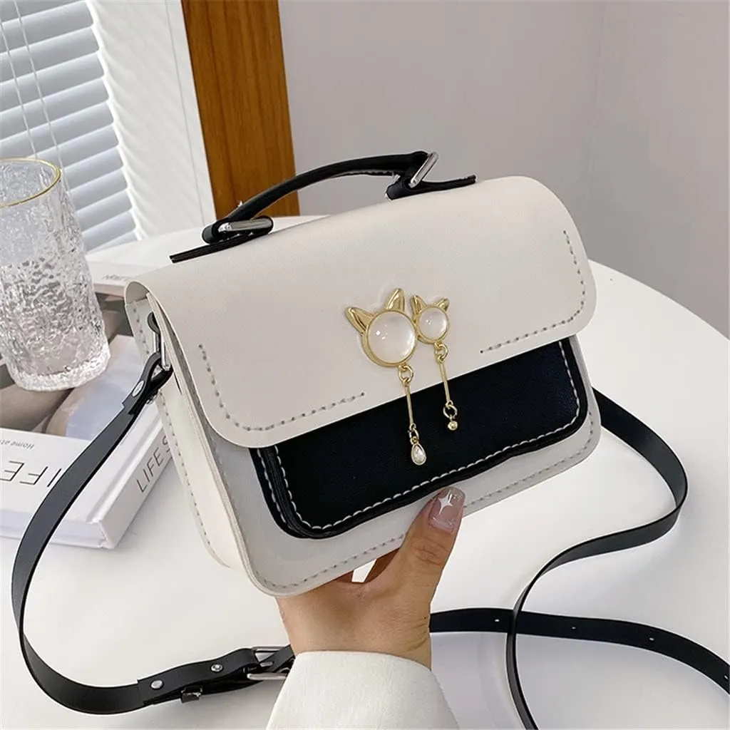 Women Messenger Bag Set Hand Stitching Sew Handle Shoulder Strap DIY Handmade Pearl Woven Bag Material