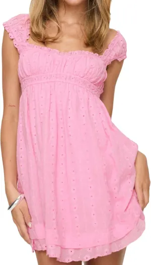 Women Summer Floral Embroidery Dress Sleeveless Ruffle Loose A-line Mini Dress Beach Clubwear Streetwear
