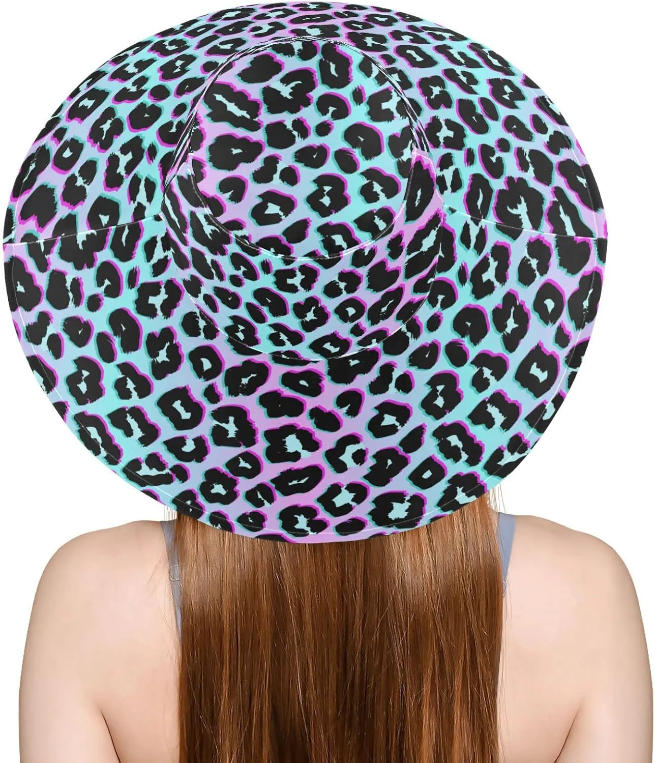 Women Wide Brim Hats Skulls Sun Hat Packable Sun Visors Floppy Summer Beach Hat for UV Protection