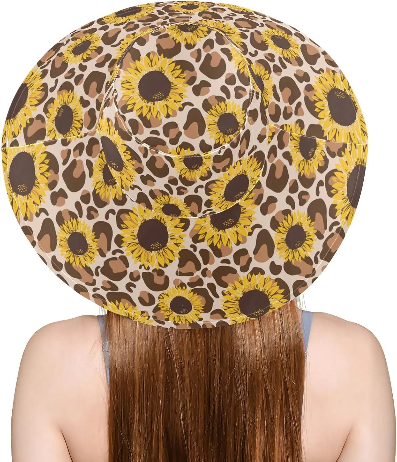 Women Wide Brim Hats Skulls Sun Hat Packable Sun Visors Floppy Summer Beach Hat for UV Protection
