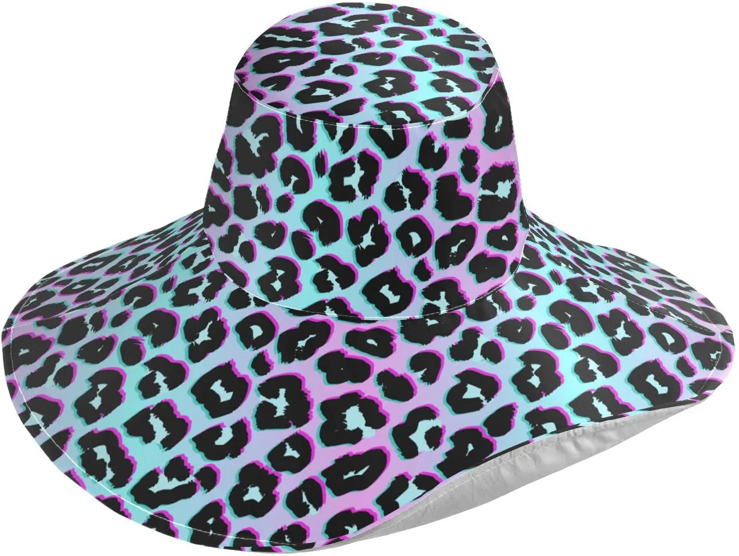 Women Wide Brim Hats Skulls Sun Hat Packable Sun Visors Floppy Summer Beach Hat for UV Protection