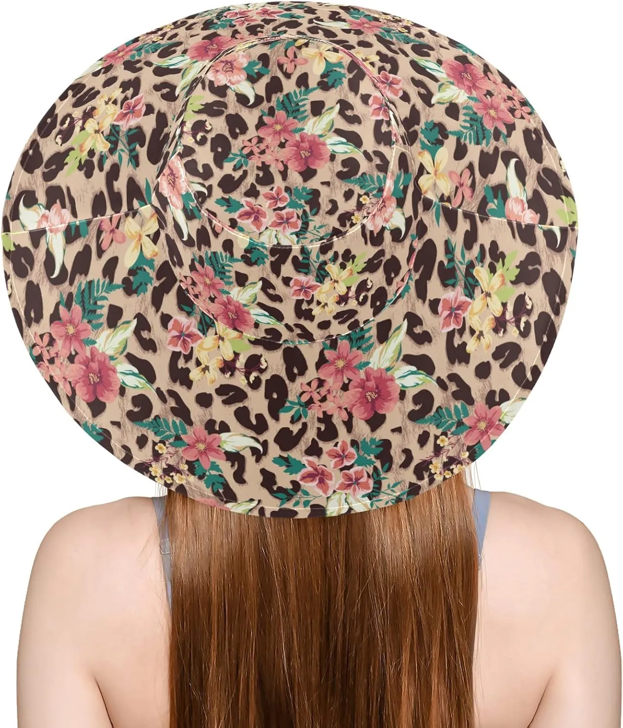 Women Wide Brim Hats Skulls Sun Hat Packable Sun Visors Floppy Summer Beach Hat for UV Protection