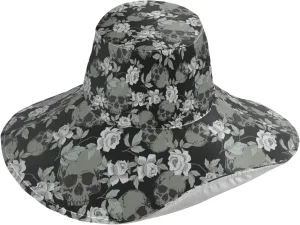 Women Wide Brim Hats Skulls Sun Hat Packable Sun Visors Floppy Summer Beach Hat for UV Protection