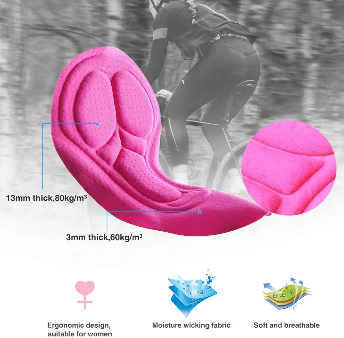 Women's Bike Shorts 3D Padded Cycling Short Pants for MTB Road Bicycle Multi Color