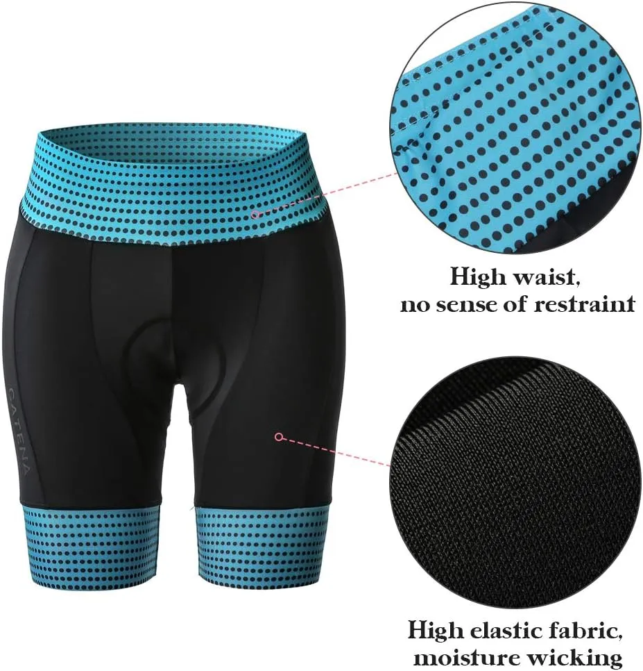 Women's Bike Shorts 3D Padded Cycling Short Pants for MTB Road Bicycle Multi Color
