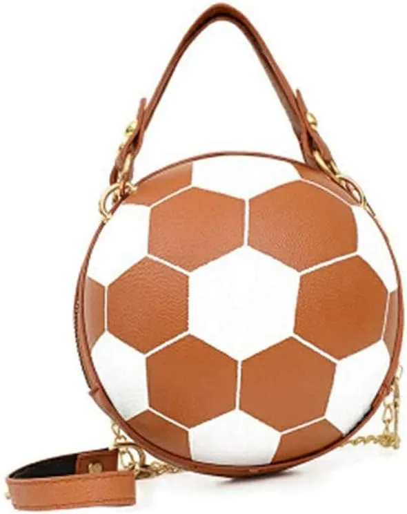 Women's Crossbody Bag Handle Tote Messenger Shoulder Bags Ball Shape PU Leather Round Handbags for Women