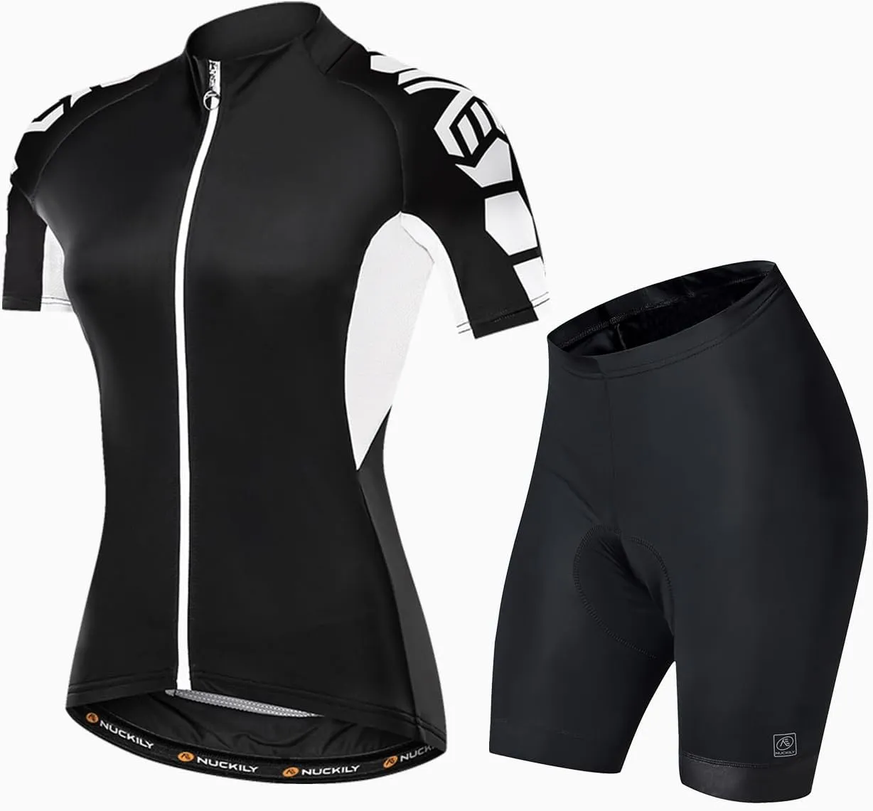 Women's Cycling Jersey Short Sleeve with Short Padded Bicycle Clothing Short Sleeve Biking Shirts Set