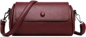 Women's Essential Adornments Burgundy Crossbody Bundle with Black Scarf Burgundy ONE SIZE Shoulder Bag Black One Size
