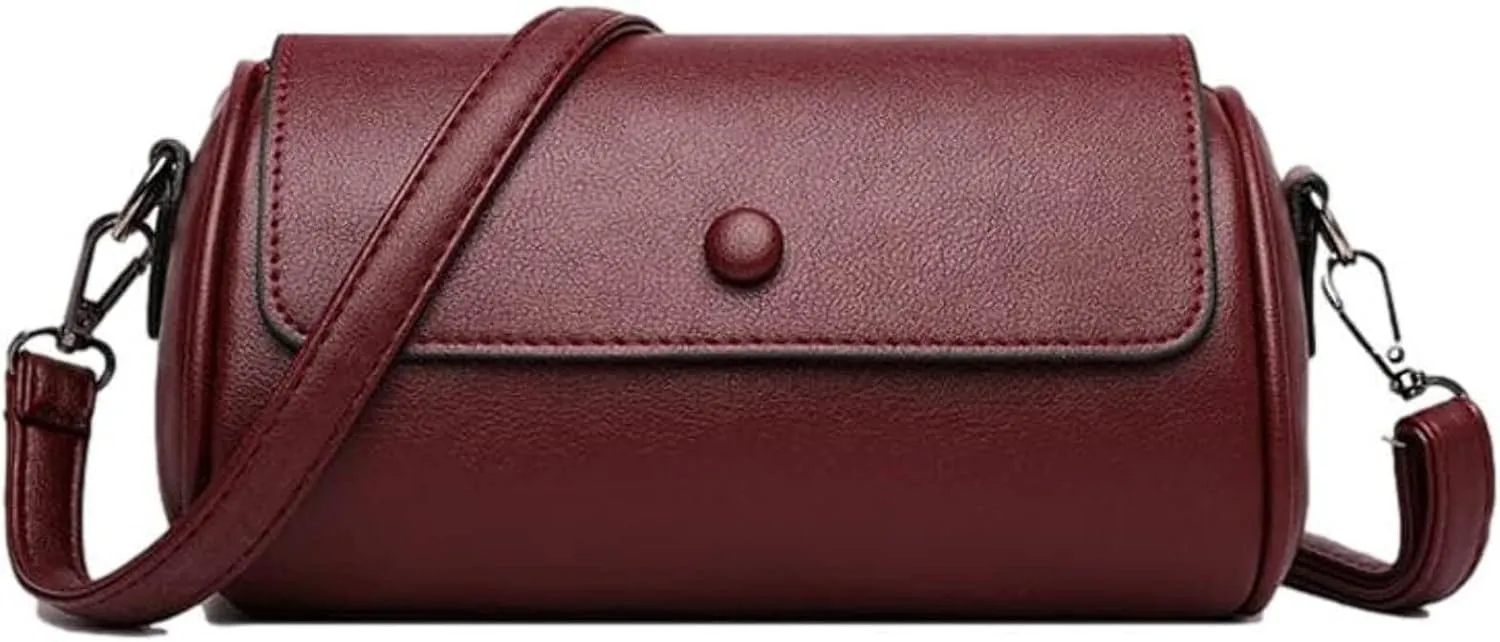 Women's Essential Adornments Burgundy Crossbody Bundle with Black Scarf Burgundy ONE SIZE Shoulder Bag Black One Size