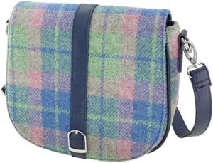 Women's Harris Tweed Beauly Shoulder Casual Bag Adjustable Strap Tartan Pattern Birthday Gift Mothr's day