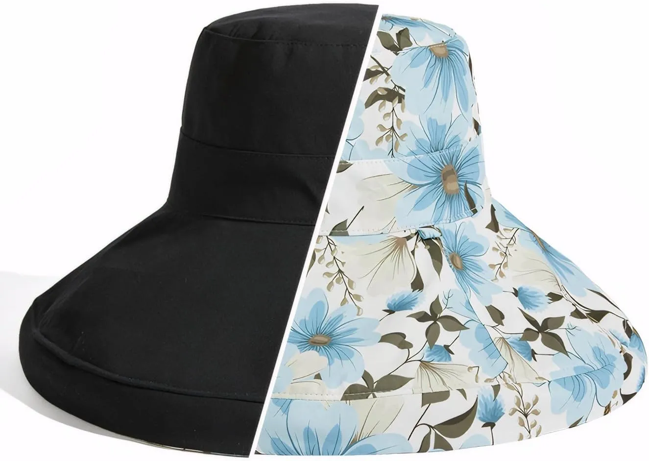 Womens Hat Wide Brim Summer Beach Sun Hat for Women UPF50 