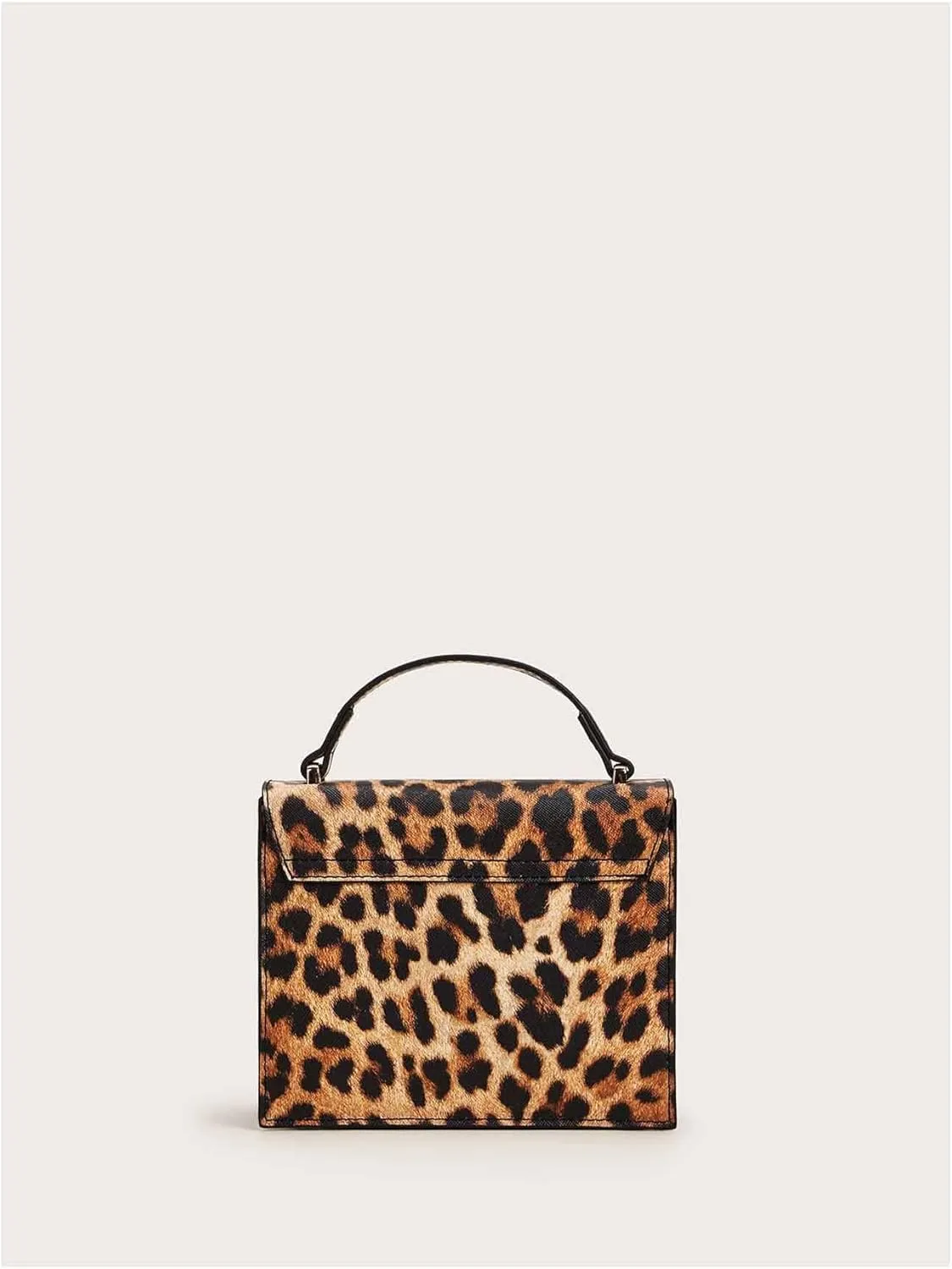Women's Leopard Print Handbag Cheetah Trendy Top Handle Mini Bag Clutch Purses